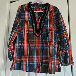 Plaid Quarter Length Shirt - J.Crew